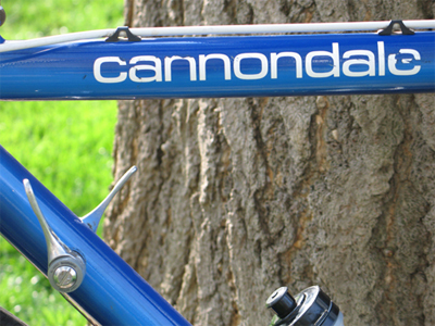 Picture of the tube of the Cannondale SR400