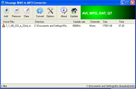 Shuangs WAV to mp3 converter